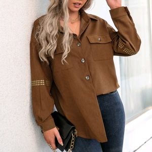 Studded Button Up Coat - fits more like M or L oversized - it’s lovely